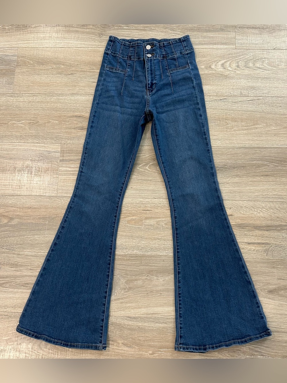 Altar’d state high waisted flare leg jeans no holes